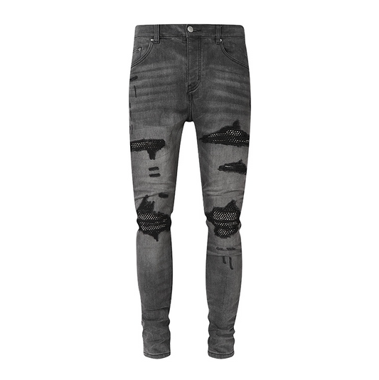 Amiri Rhinestones Slim Fit Jeans